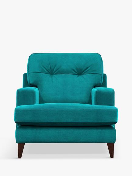 G Plan Vintage The Seventy Two Armchair, Dark Leg, Easy Clean Plush Mallard