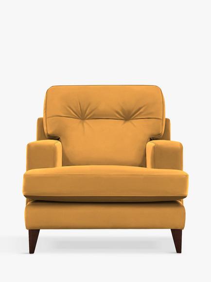 G Plan Vintage The Seventy Two Armchair, Dark Leg, Easy Clean Plush Turmeric
