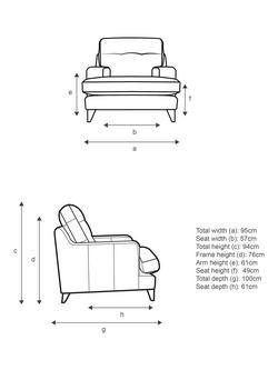 G Plan Vintage The Seventy Two Armchair, Dark Leg - view 2, Plush Umber