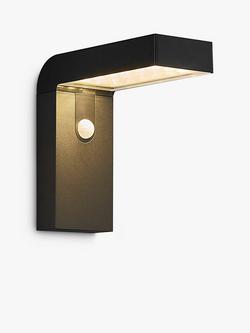 Nordlux Alya Motion Sensor Solar Powered Outdoor Wall Light, Black, Black Black