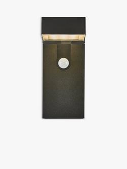 Nordlux Alya Motion Sensor Solar Powered Outdoor Wall Light, Black - view 2, Black Black