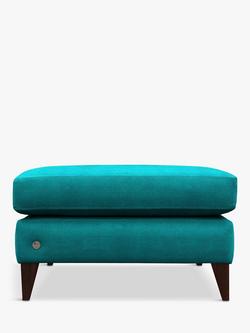 G Plan Vintage The Seventy Two Footstool, Dark Leg, Plush Mallard