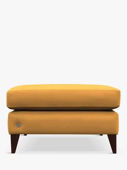 G Plan Vintage The Seventy Two Footstool, Dark Leg, Plush Turmeric