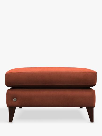 G Plan Vintage The Seventy Two Footstool, Dark Leg, Easy Clean Plush Umber