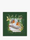 Woodmansterne Both of You Two Robins Christmas Card