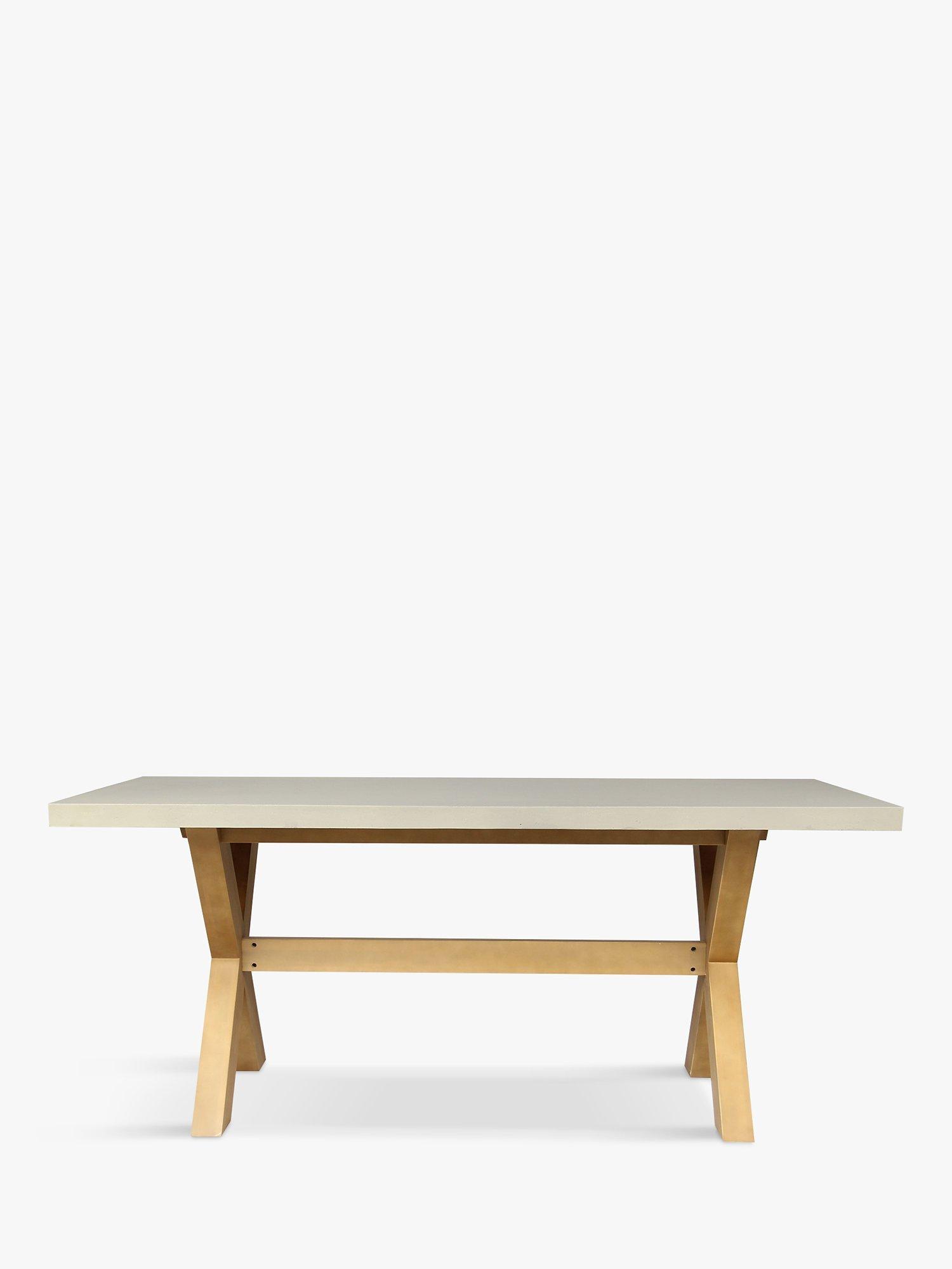Royalcraft Luna Rectangular Garden Dining Table, 180cm, FSC-Certified (Acacia Wood), Natural/Warm Grey