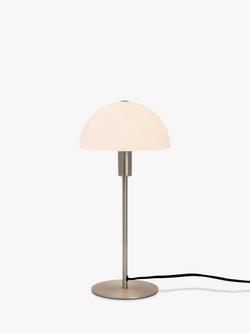 Nordlux Ellen Opal/Steel Table Lamp, Silver Grey, Silver Grey