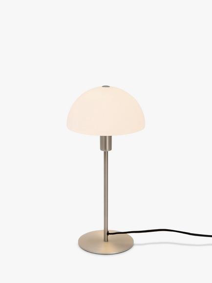 Nordlux Ellen Opal/Steel Table Lamp, Silver Grey - view 2, Grey Silver