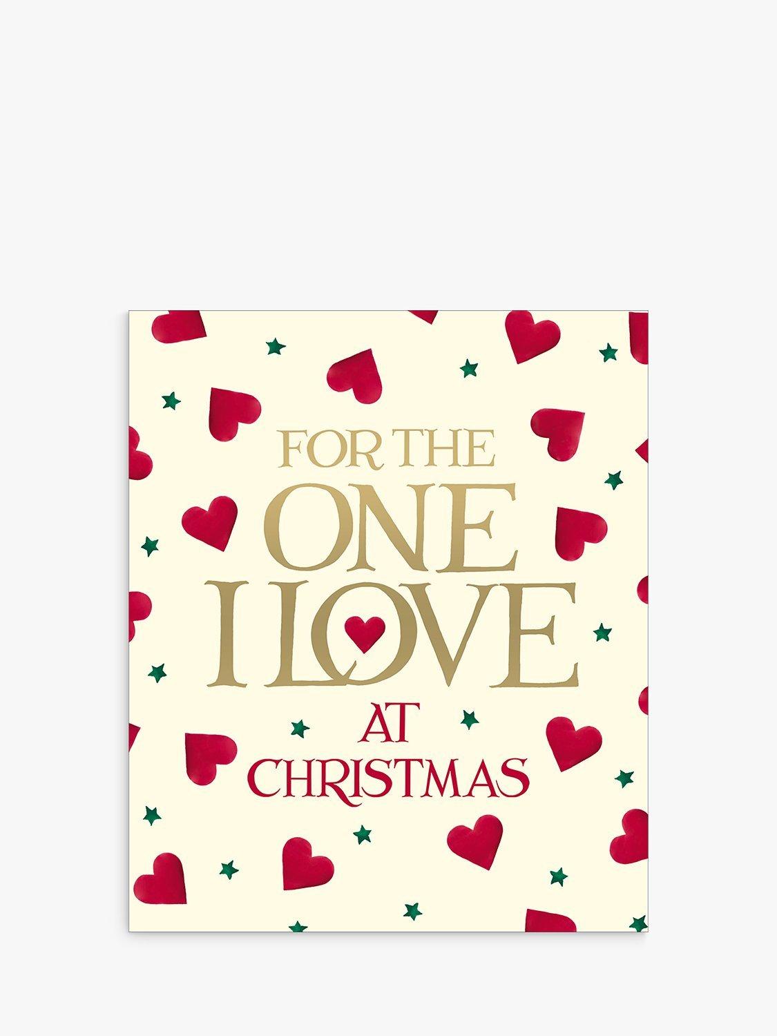 Woodmansterne One I Love Hearts Christmas Card