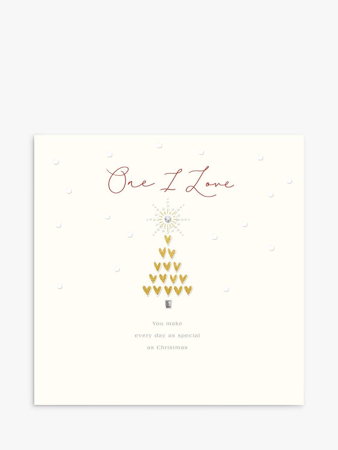 Woodmansterne One I Love Tree Christmas Card