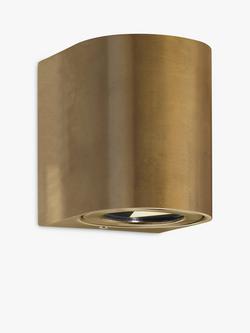 Nordlux Canto 2.0 Indoor / Outdoor Wall Light, Metallic Brass, Metallic Brass
