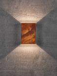 Nordlux Fold Corten Indoor/Outdoor Wall Light, Brown