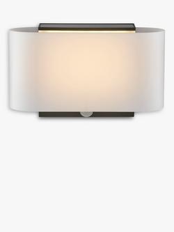 Nordlux Piola Solar Powered Motion Sensor Outdoor Wall Light, Black, Black Black