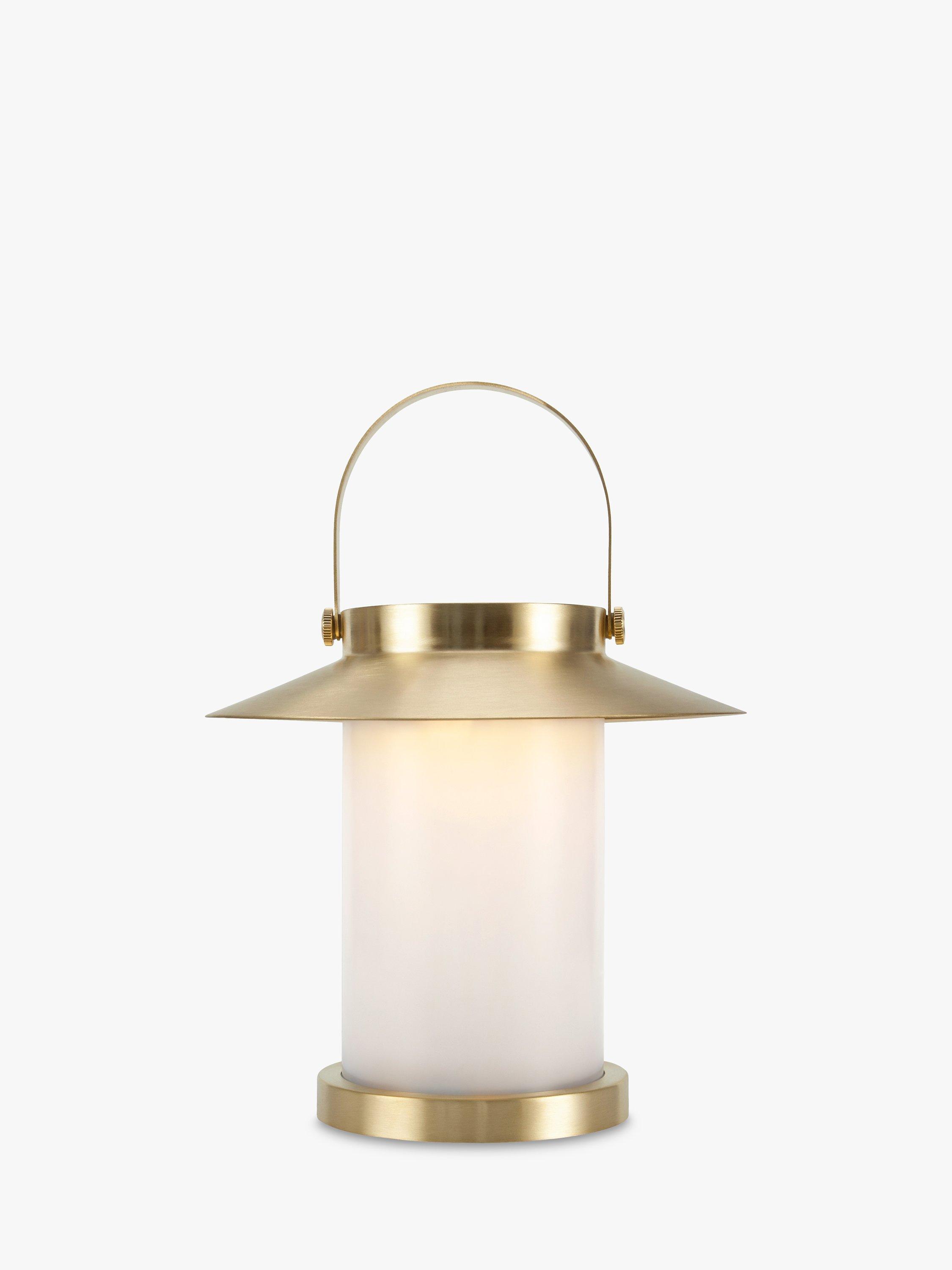 Nordlux Temple To-Go Portable Solar Powered Outdoor Light, Metallic Brass