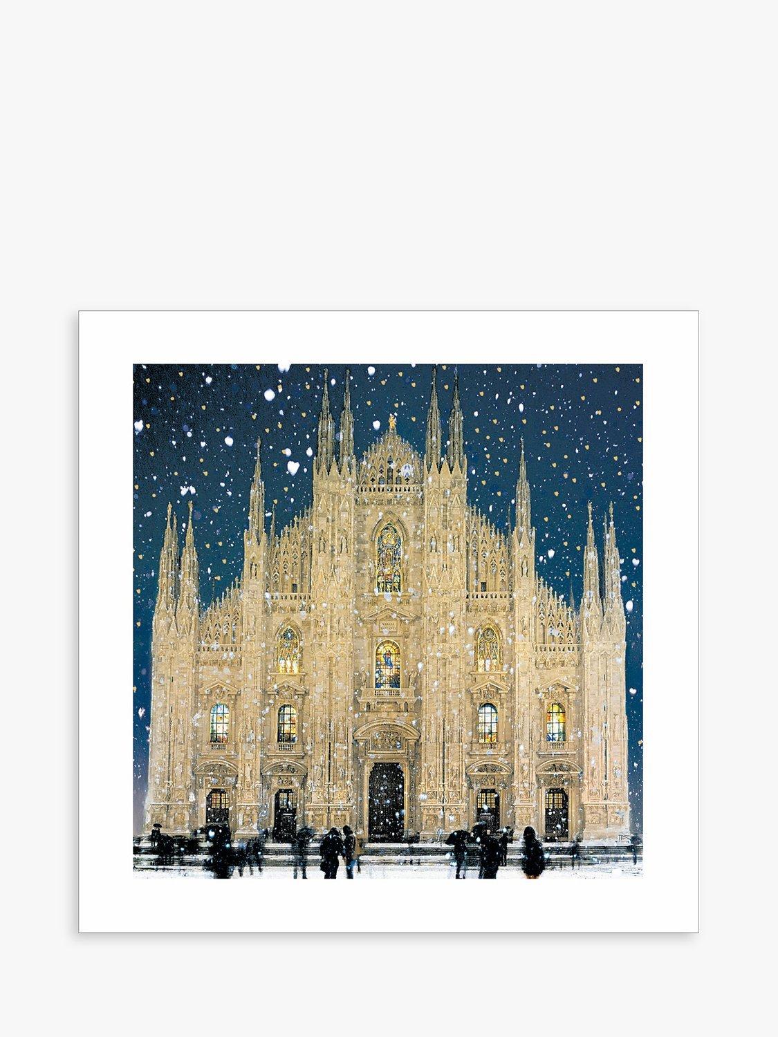 Woodmansterne Snow on Milan Cathedral Christmas Card