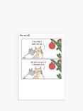 Woodmansterne Two Cats looking at Baubles Christmas Card