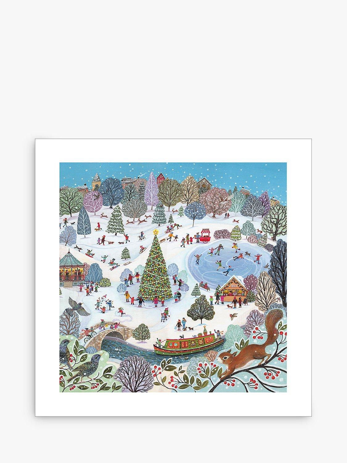 Woodmansterne Winter Park Christmas Card