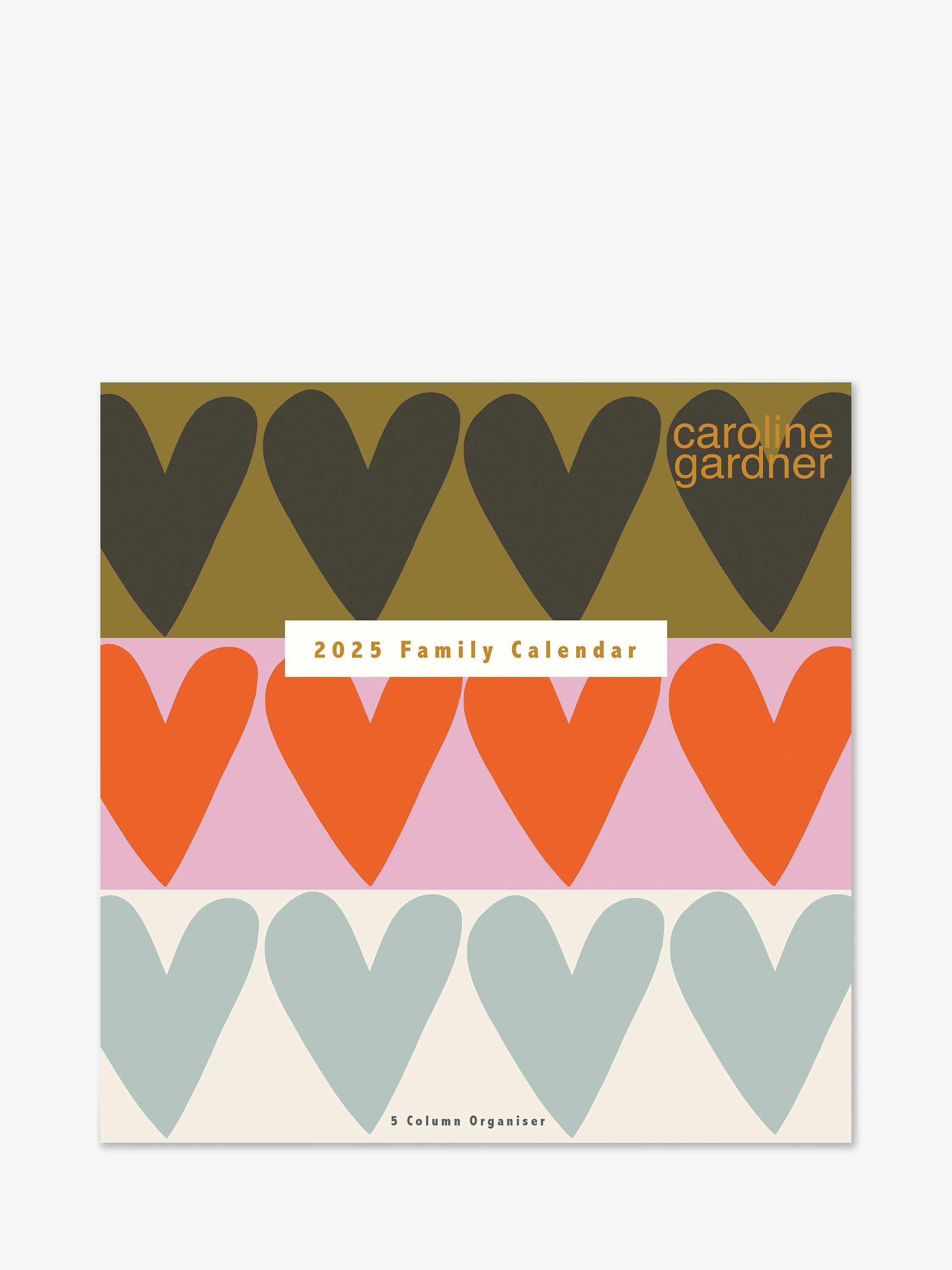 Caroline Gardner Hearts Family 2025 Calendar