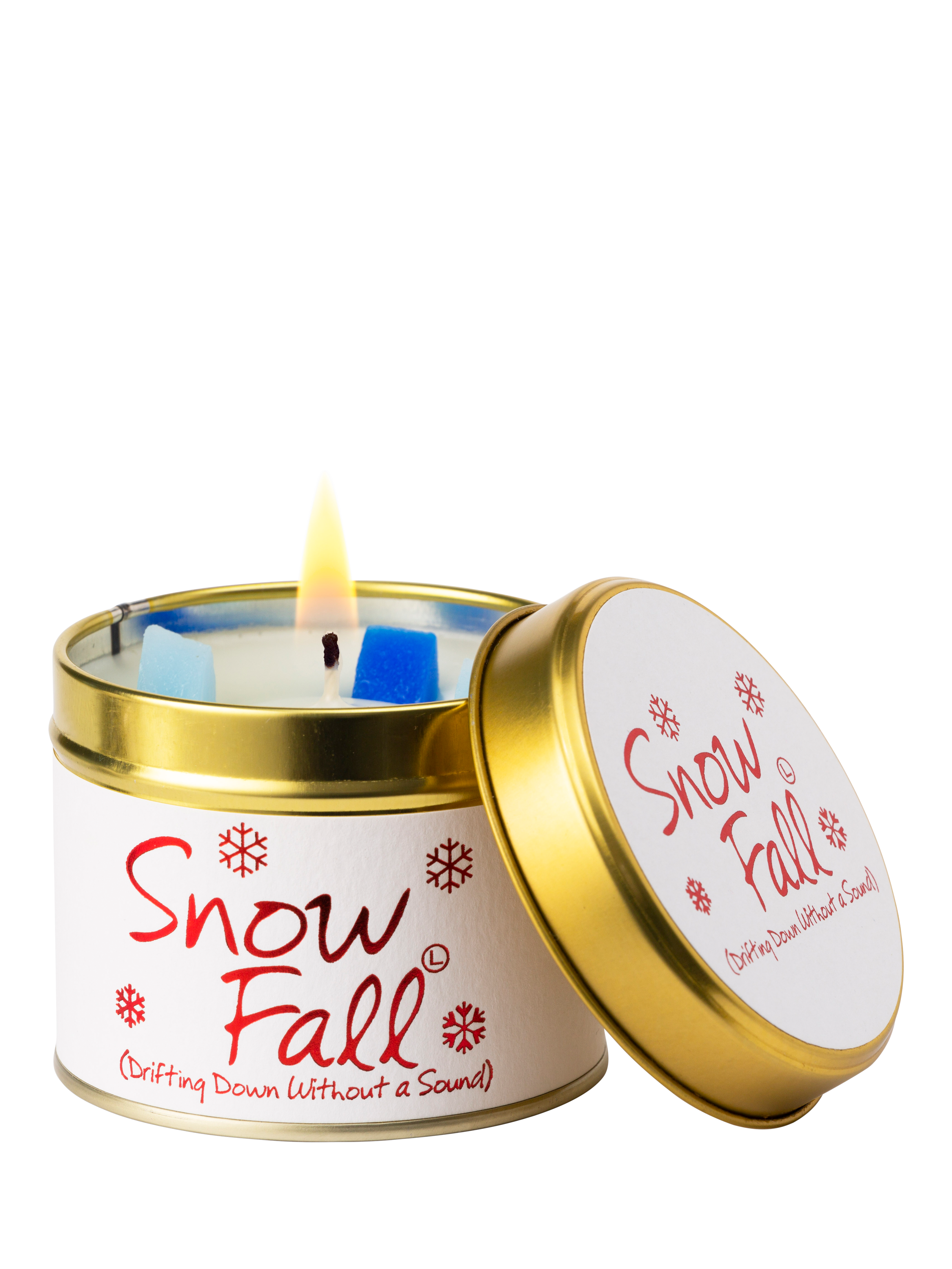 Lily-flame Snowfall Tin Scented Candle, 250g