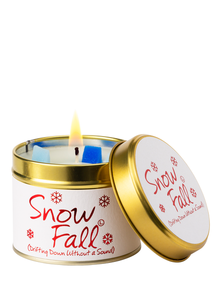 Lily-flame Snowfall Tin Scented Candle, 250g, 