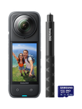 Іnѕtа360 X4 Action Camera, 8K, 72MP, 360° Recording, Bundle with Invisible Selfie Stick & 128GB Memory Card