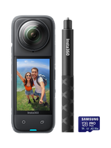 Іnѕtа360 X4 Action Camera, 8K, 72MP, 360° Recording, Bundle with Invisible Selfie Stick & 128GB Memory Card