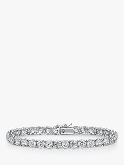 Jools by Jenny Brown Cubic Zirconia Tennis Bracelet, Silver, Silver