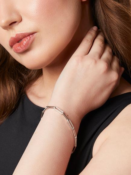 Jools by Jenny Brown Link Bracelet - view 2, Silver