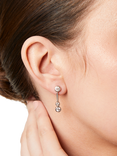 Jools by Jenny Brown 3 Stone Bubble Drop Earrings