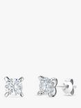 Jools by Jenny Brown Cubic Zirconia Stud Earrings, Silver