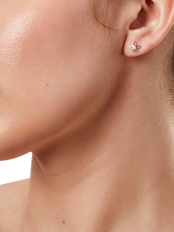 Jools by Jenny Brown Open Flower Stud Earrings - view 2, Silver