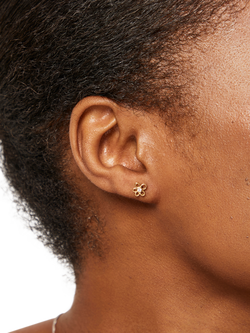 Jools by Jenny Brown Open Flower Stud Earrings - view 2, Gold