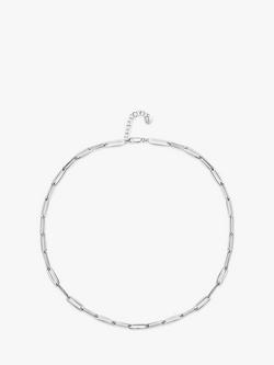Jools by Jenny Brown Plain Link Necklace - view 2, Silver