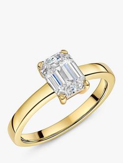 Jools by Jenny Brown Emerald Cut Cubic Zirconia Ring, Gold, Gold