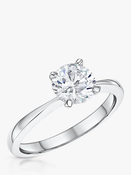 Jools by Jenny Brown Round Cut Cubic Zirconia Ring, Silver, Silver