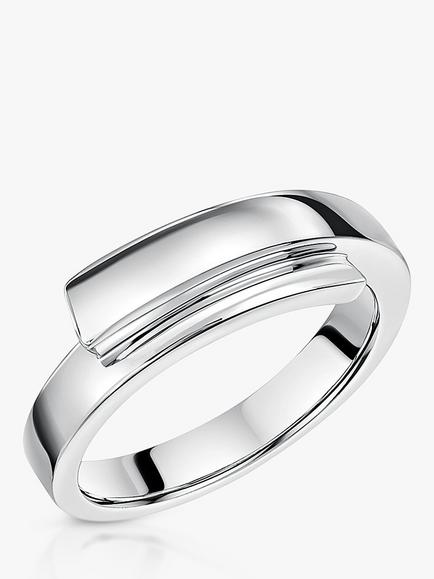 Jools by Jenny Brown Wrap Band Ring, Silver, Silver