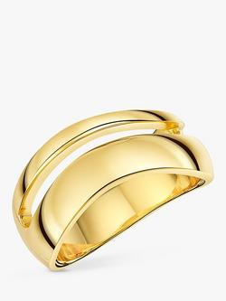 Jools by Jenny Brown Double Row Wave Ring, Gold, Gold