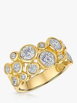 Jools by Jenny Brown Cubic Zirconia Scatter Bubble Ring, Gold, Gold