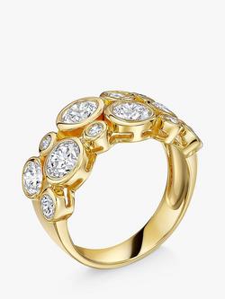 Jools by Jenny Brown Cubic Zirconia Scatter Bubble Ring, Gold - view 2, Gold