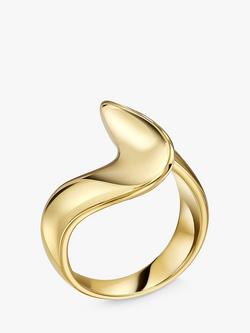 Jools by Jenny Brown Twist Band Ring, Gold - view 2, Gold