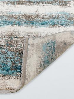 Gooch Luxury Distressed Ombre Runner Rug, L300 x W80 cm - view 2, Blue