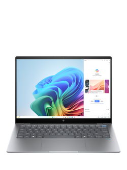 HP OmniBook, Qualcomm Snapdragon X Elite Processor, 16GB RAM, 1TB SSD, 14" Touch Screen, Meteor Silver, Meteor Silver