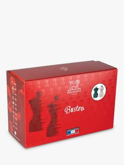 Peugeot Bistrorama Beech Wood Salt & Pepper Mill Gift Set, 10cm, Ivory/Forest Green - view 2, Dark Green/Ivory