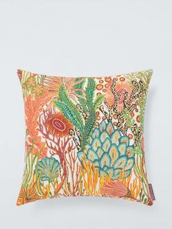 Harlequin Acropora Indoor/Outdoor Cushion, Rosewood, Rosewood