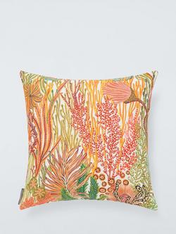 Harlequin Acropora Indoor/Outdoor Cushion, Rosewood - view 2, Rosewood