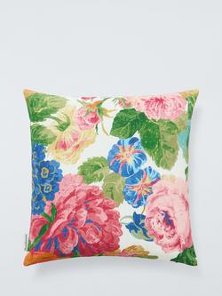 Sanderson Rose & Peony, Indoor/Outdoor Cushion, Multi - view 2, Multi
