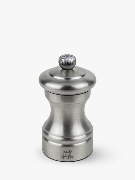 Peugeot Bistro Chef Stainless Steel Salt Mill, 10cm, Silver, Silver