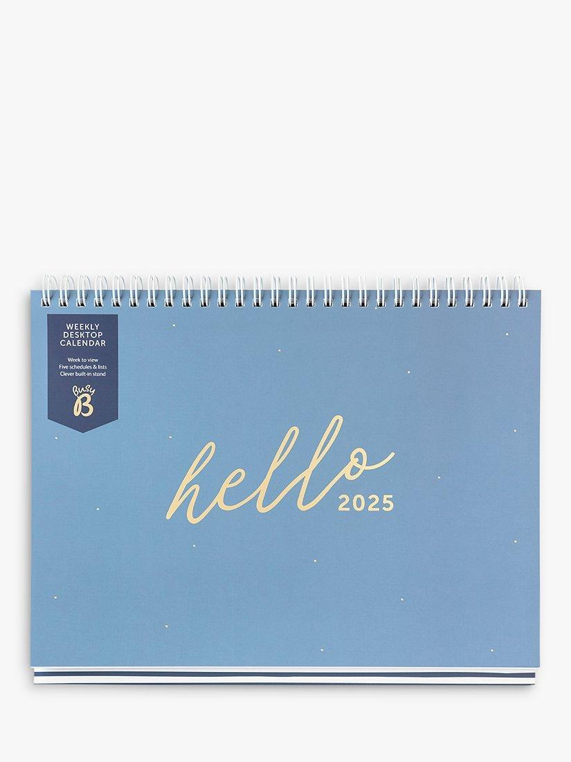Busy B Desktop Weekly Calendar 2025