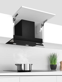 Bosch Series 6 DBB67AM60B Conventional Cooker Hood, Black - view 2, Black