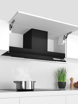 Bosch Series 6 DBB97AM60B 90cm Integrated Design Hood with Silence, Black - view 2, Black